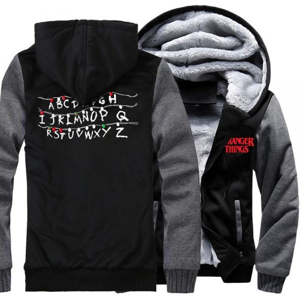 Stranger Things Jackets - Solid Color Stranger Things Movie Series Super Cool Fleece Jacket