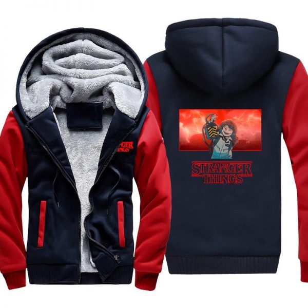 Stranger Things Jackets - Solid Color Stranger Things Super Power The Expendables Icon Fleece Jacket