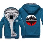 Stranger Things Jackets - Solid Color Stranger Things Upside Down Icon Fleece Jacket