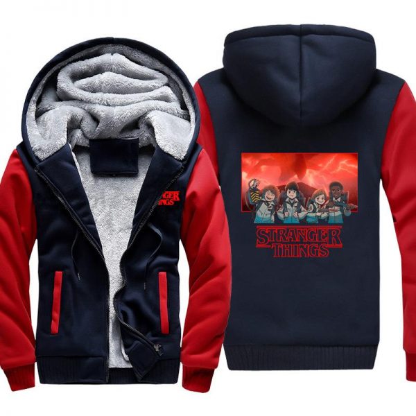 Stranger Things Jackets - Solid Color Stranger Things Willwil Icon Fleece Jacket