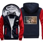 Stranger Things Jackets - Solid Color Upside Down Icon Fleece Jacket