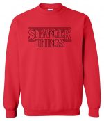 Stranger Things Sweatshirts - Stranger Things Series Men's Sweatshirt Black Icon Sweatshirt