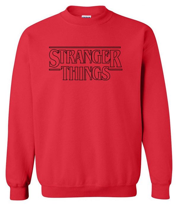 Stranger Things Sweatshirts - Stranger Things Series Men's Sweatshirt Black Icon Sweatshirt