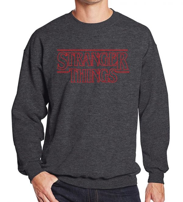 Stranger Things Sweatshirts - Stranger Things Series Men's Sweatshirt Red Icon Sweatshirt