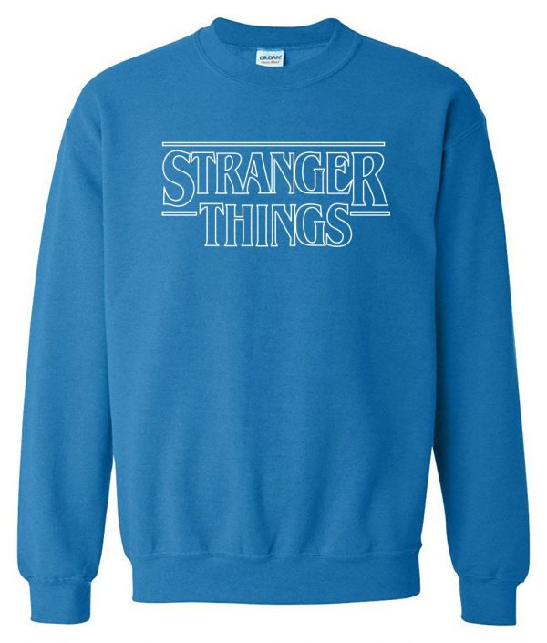 Stranger Things Sweatshirts - Stranger Things Series Men's Sweatshirt White Icon Sweatshirt