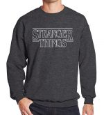 Stranger Things Sweatshirts - Stranger Things Series Men's Sweatshirt White Icon Sweatshirt
