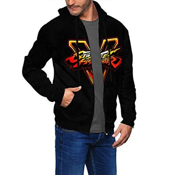 Street Fighter Hoodie - 3D Print Zip Up Hoodie with Pockets