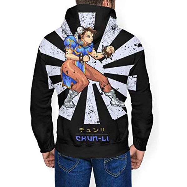 Street Fighter Hoodie - Chun Li 3D Print Pullover with Pockets