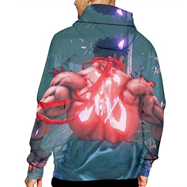Street Fighter Hoodie - Ryu 3D Print Pullover with Pockets