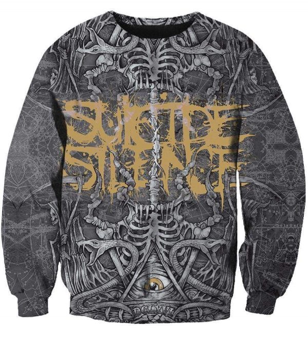 Suicide Silence Hoodies - Pullover Grey Hoodie