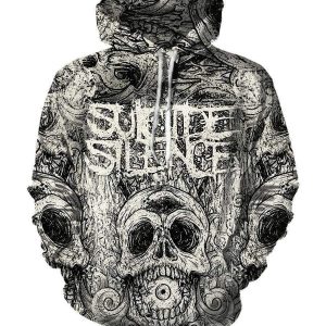 Suicide Silence Hoodies - Pullover White Hoodie