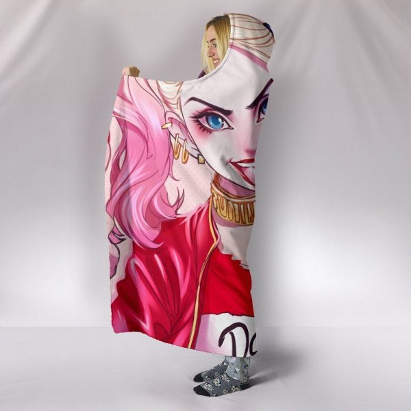 Suicide Squad Hooded Blankets - Suicide Squad Harley Quinn Hooded Blanket