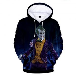 Suicide Squad Hoodies - Joker Series Evil Joker Icon Blue Unisex 3D Hoodie