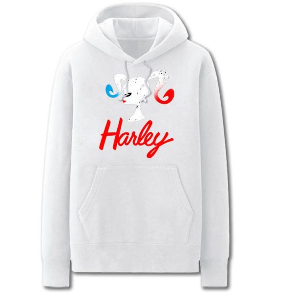 Suicide Squad	Hoodies - Cool Solid Color Harley Quinn Cartoon Style Fleece Hoodie