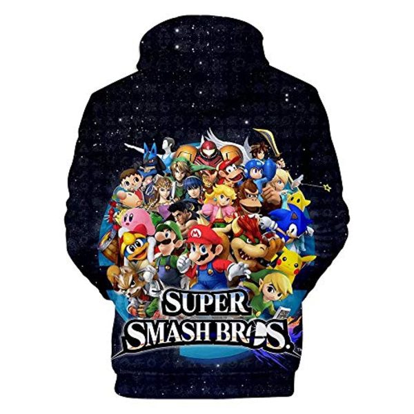 Super Smash Bros Hoodie - 3D Print Hooded Sweatshirt