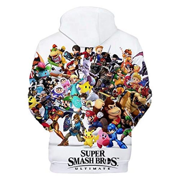 Super Smash Bros Hoodie - 3D Print Hooded Sweatshirt