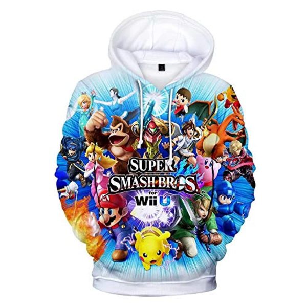Super Smash Bros Hoodie - 3D Print Hooded Sweatshirt