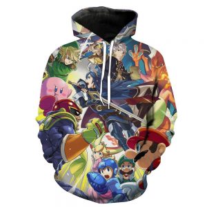 Super Smash Bros Hoodies - Video Game Pullover Hoodie