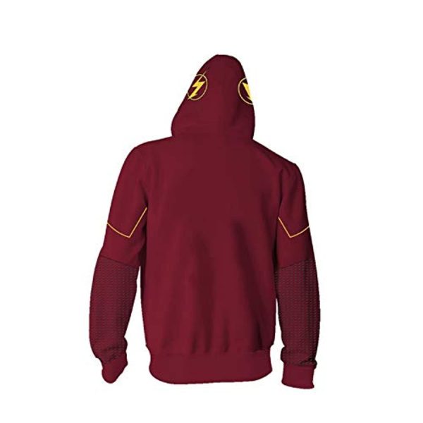 Superhero The Flash Hoodies - 3D Long Sleeve Hooded Zipper
