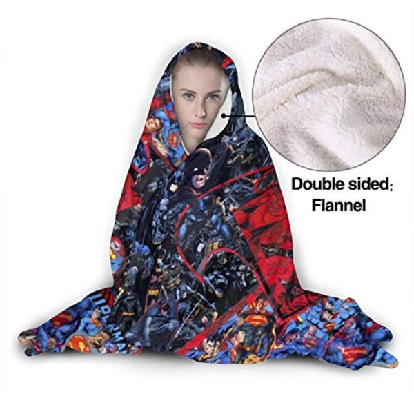 Superman Hooded Blanket - Wearable Flannel Blanket