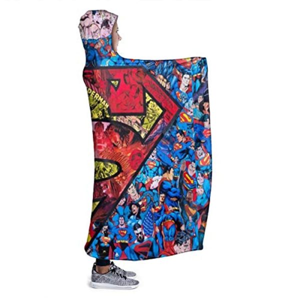 Superman Hooded Blanket - Wearable Flannel Blanket