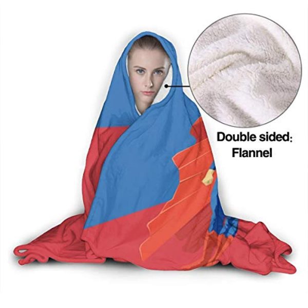 Superman Hooded Blanket - Wearable Flannel Blanket