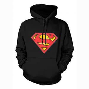 Superman Hoodies -  DC Comics Classic Movie Logo Superhero Pullover Sweatshirt