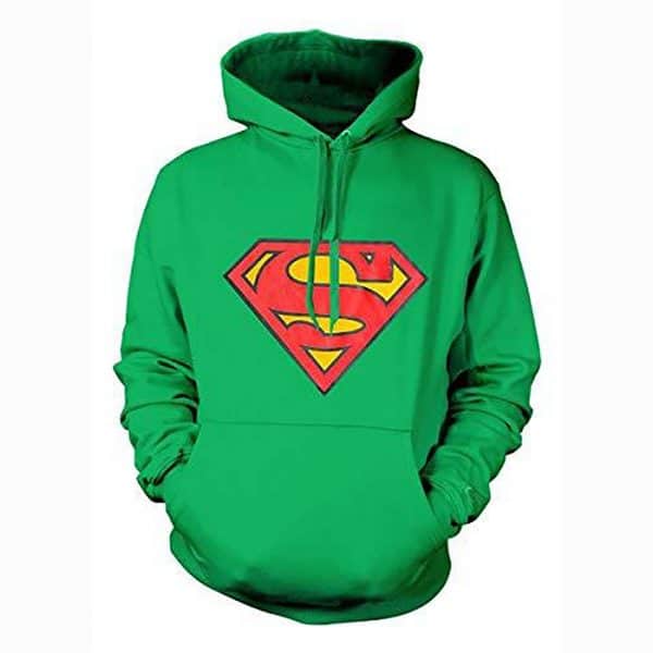 Superman Hoodies -  DC Comics Classic Movie Logo Superhero Pullover Sweatshirt