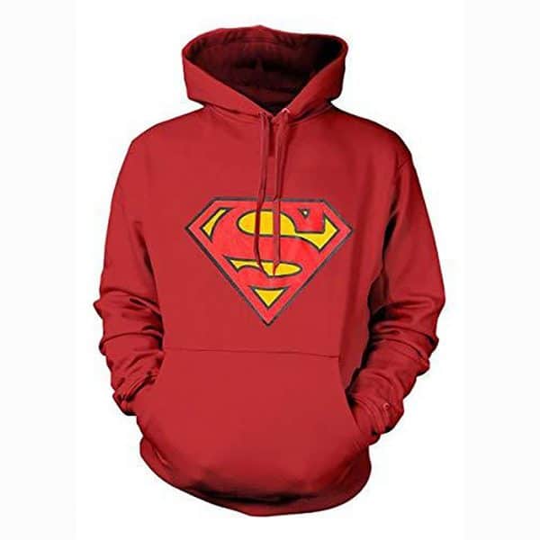 Superman Hoodies -  DC Comics Classic Movie Logo Superhero Pullover Sweatshirt