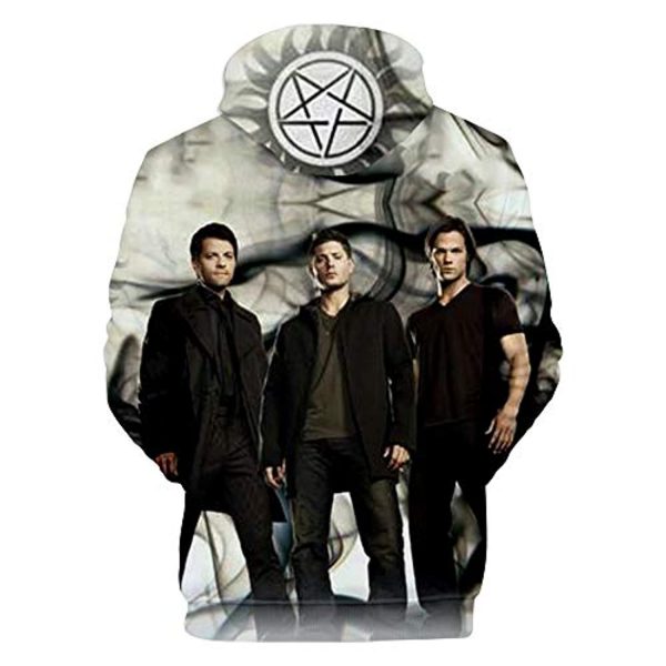 Supernatural Hoodies - Unisex 3D Print Hooded Pullover Sweatshirt