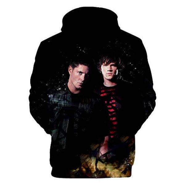 Supernatural Hoodies - Unisex 3D Print Hooded Pullover Sweatshirt