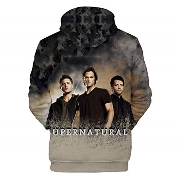 Supernatural Hoodies - Unisex 3D Print Hooded Pullover Sweatshirt