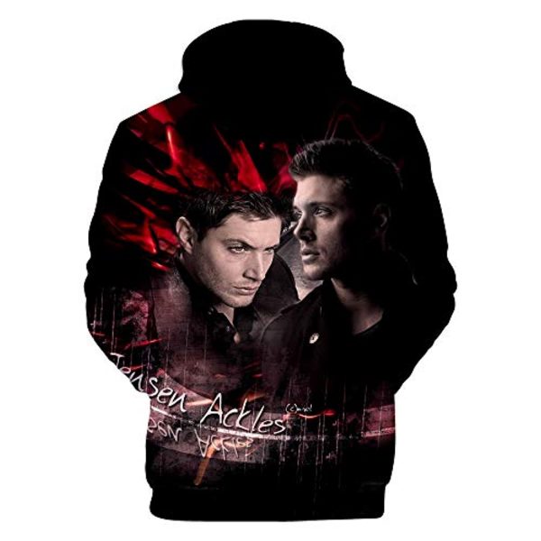 Supernatural Hoodies - Unisex 3D Print Hooded Pullover Sweatshirt