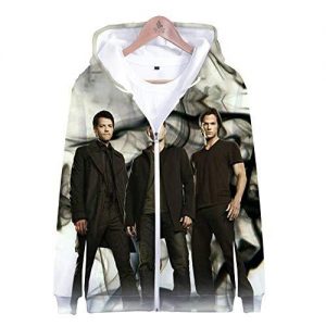 Supernatural Hoodies - Unisex 3D Print Hooded Zipper Sweatshirt