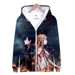Sword Art Online 3D Hoodies - Harajuku Zipper Sweatshirt