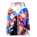 Sword Art Online 3D Hoodies - Harajuku Zipper Sweatshirt