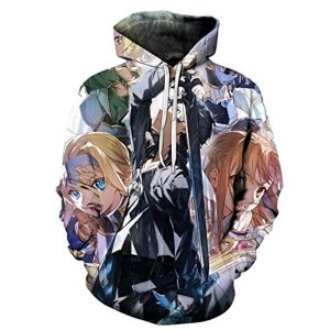 Sword Art Online Anime 3D Print Pullover Hoodie Sweatshirt