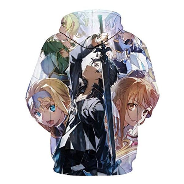 Sword Art Online Anime 3D Print Pullover Hoodie Sweatshirt