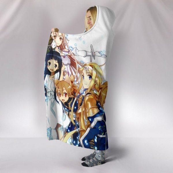 Sword Art Online Season 3 Hooded Blanket - White Blanket