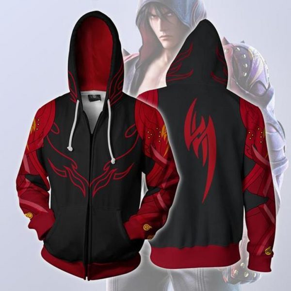 Tekken Hoodies -  Zip Up Tekken Jin Kazama Hoodie