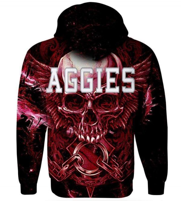 Texas A&M Aggies Hoodies - Pullover Red 3D Hoodie