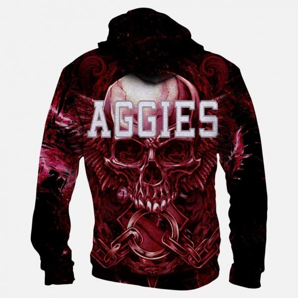 Texas A&M Aggies Hoodies - Pullover Red 3D Hoodie