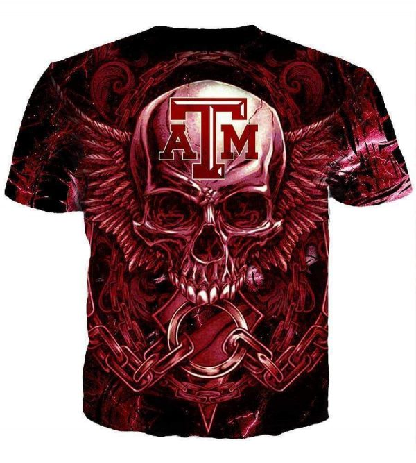 Texas A&M Aggies Hoodies - Pullover Red 3D Hoodie