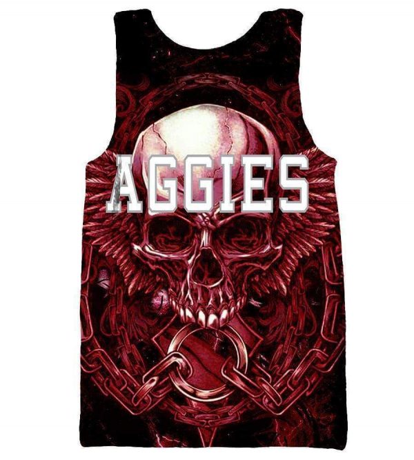 Texas A&M Aggies Hoodies - Pullover Red 3D Hoodie