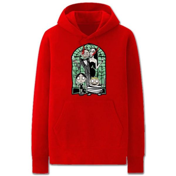 The Addams Family Hoodies - Solid Color Gothic Adams Family Terror Fleece Hoodie