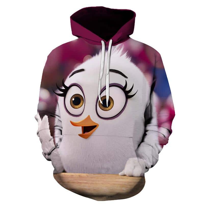 The Angry Birds Hooded 3D Printed Sweatshirts Hoodies