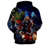 The Avengers All Super Heros Marvel Hoodies - Pullover Black Pullover
