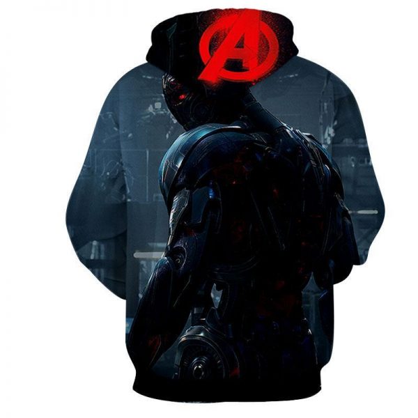 The Avengers  Altron Hoodies - Pullover Black Hoodie