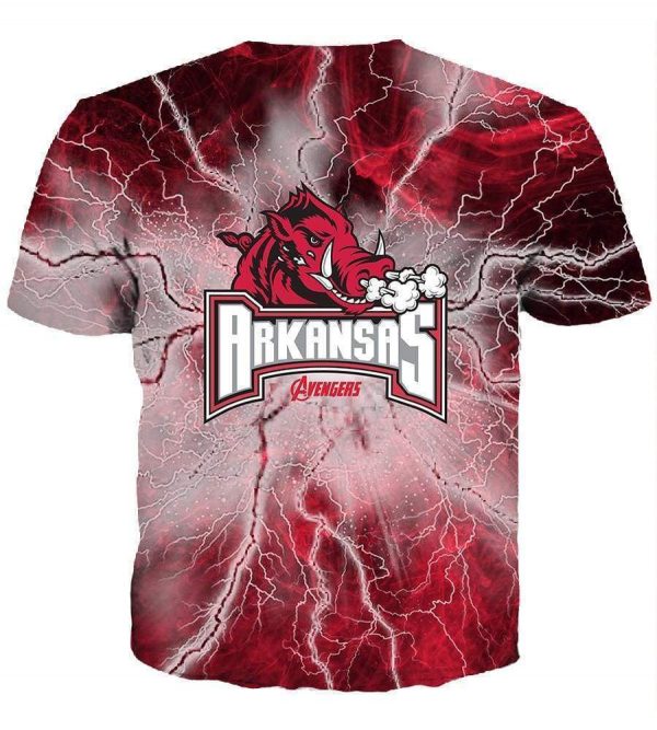 The Avengers  Arkansas Razorbacks Hoodies - Pullover Red Hoodie