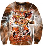 The Avengers Baltimore Orioles Hoodies - Pullover Yellow Hoodie